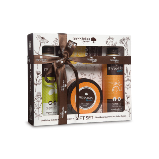 GIFT SET LEMON & FIG: ΑΦΡΟΛΟΥΤΡΟ 300ML + SCRUB ΦΡΑΓΚΟΣΥΚΟ & ΔΙΚΤΑΜΟ 250ML + ΣΑΜΠΟΥΑΝ ΣΙΤΑΡΙ & ΜΕΛΙ 300ML